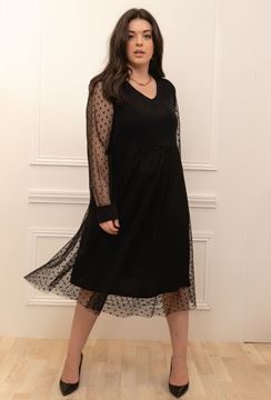 Picture of DRESS WITH LITTLE POLKA DOT CHIFFON